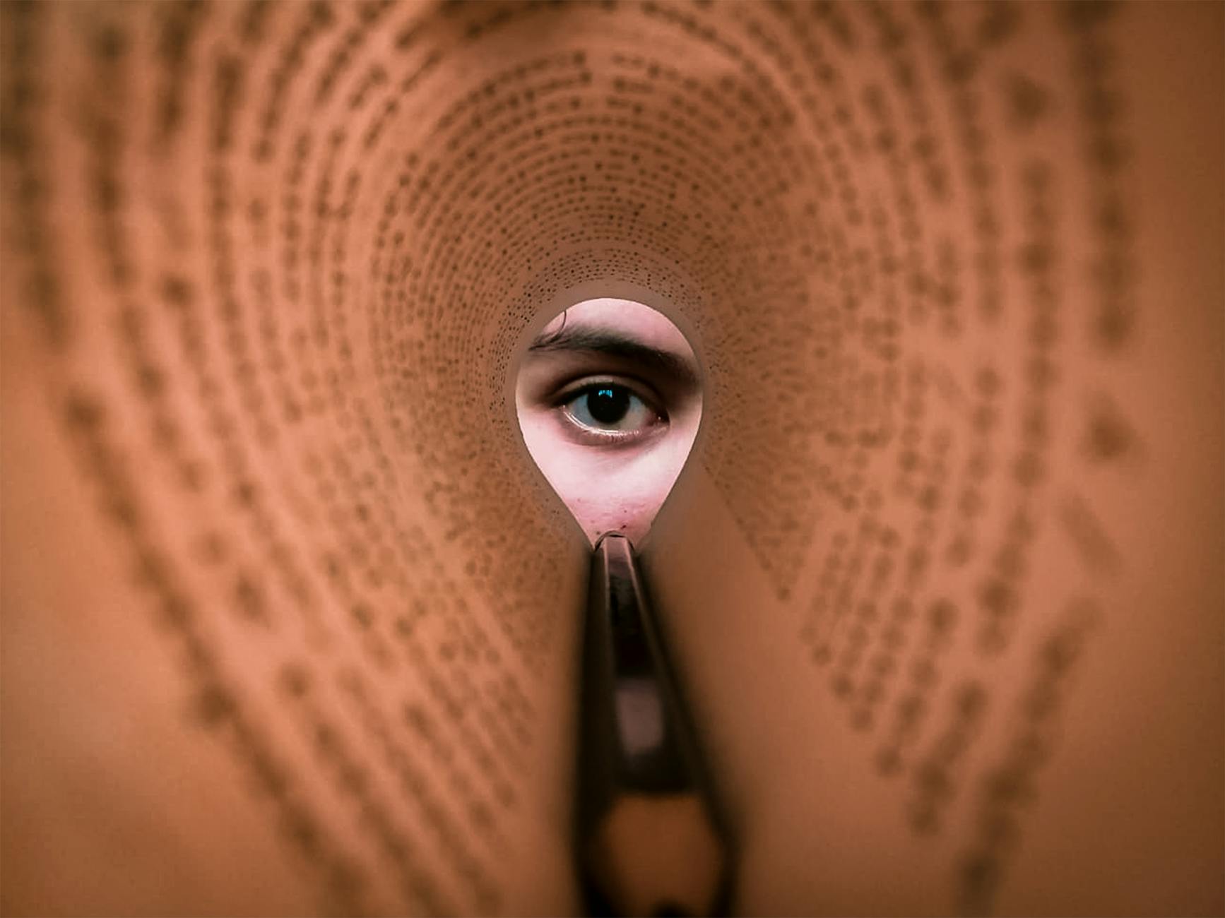 close up shot of a human eye